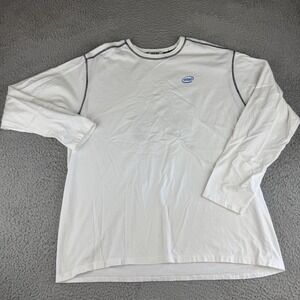 Vintage Intel Long Sleeve Shirt Motorcycle Graphic Adult Size Xl